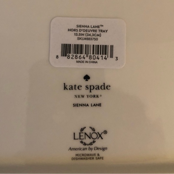 ♠️ Kate Spade Lenox Sienna Lane hors d’oeuvre tray - Picture 4 of 8